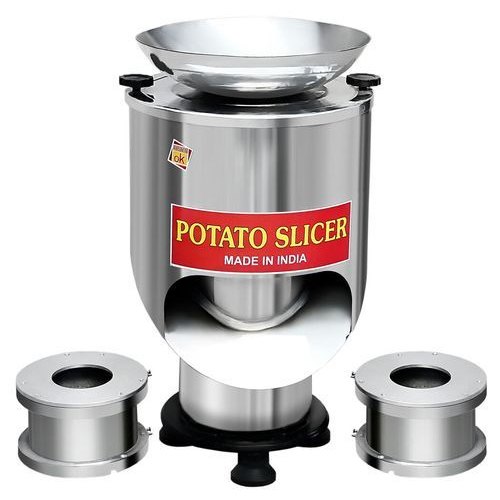 Automatic Stainless Steel Potato Slicer Machine, 1 HP