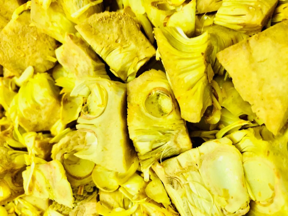 Spicy Jack Fruit Pickle Avakaya Mustard Seeds Oil