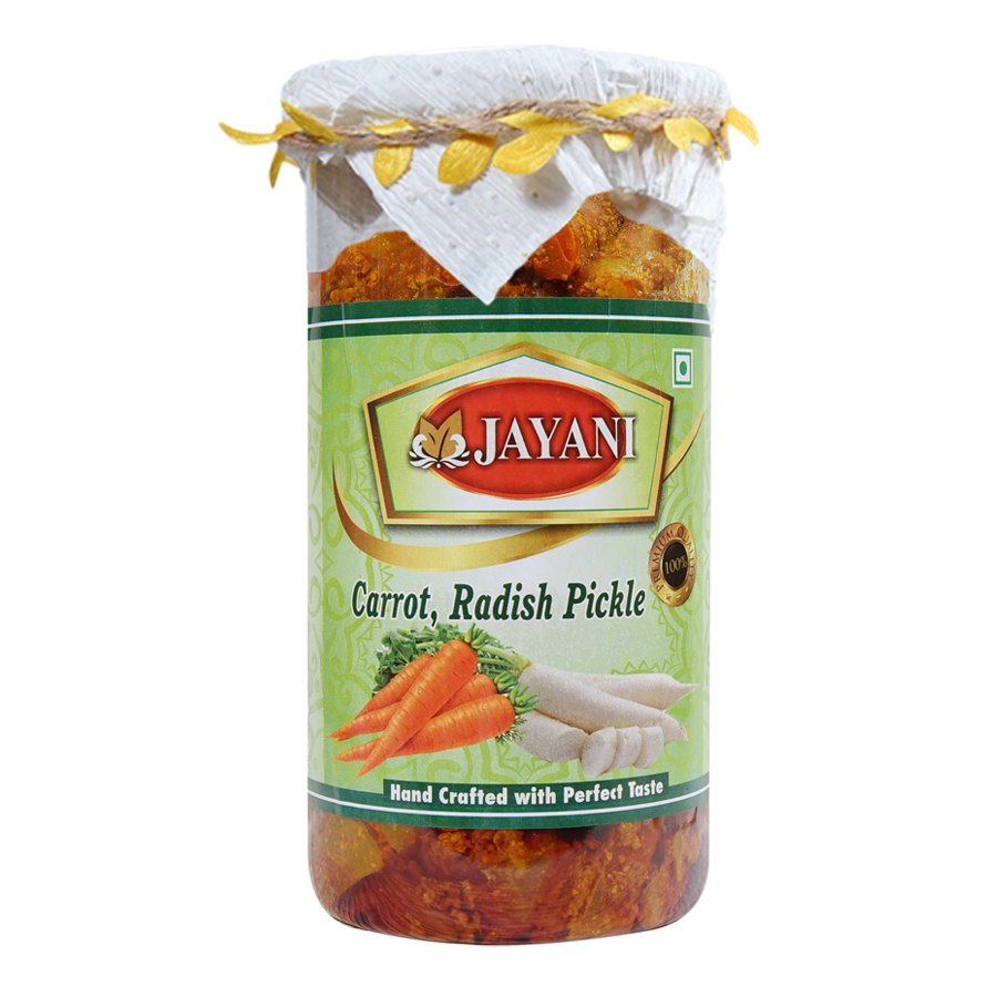 Jayani Carrot, Radish Pickle, Packaging Type: Box, Packaging Size: 800 Gm