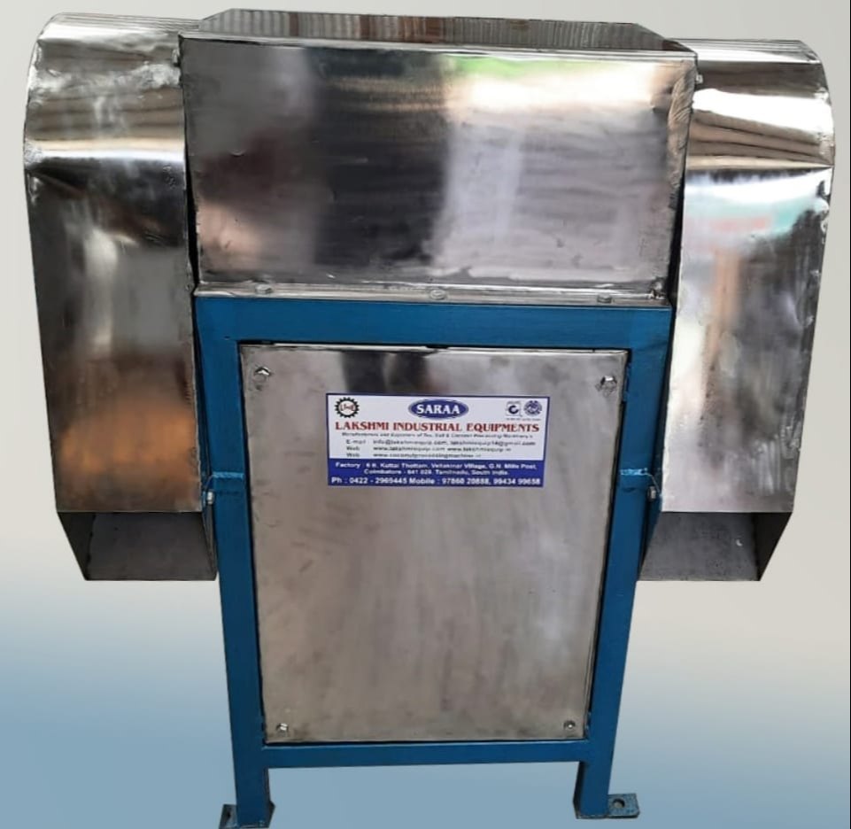 For Industrial Semi-Automatic Coconut Brown Skin Peeling Machine, 2 hp, 600nuts/hr