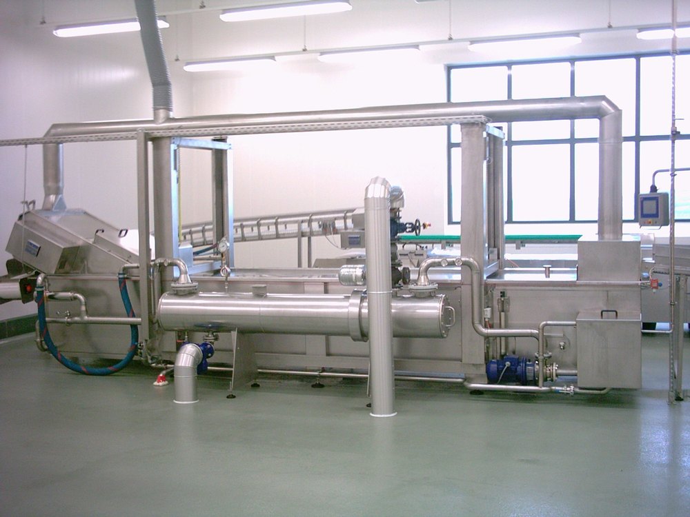 Steam Operated Automatic Fruits & Vegetable Blanching Machine, 2 Ton/Day