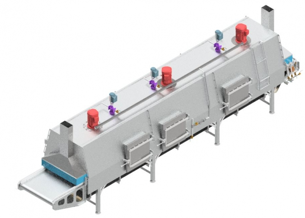 Automatic Steam Operated Shrimp Blanching Machine