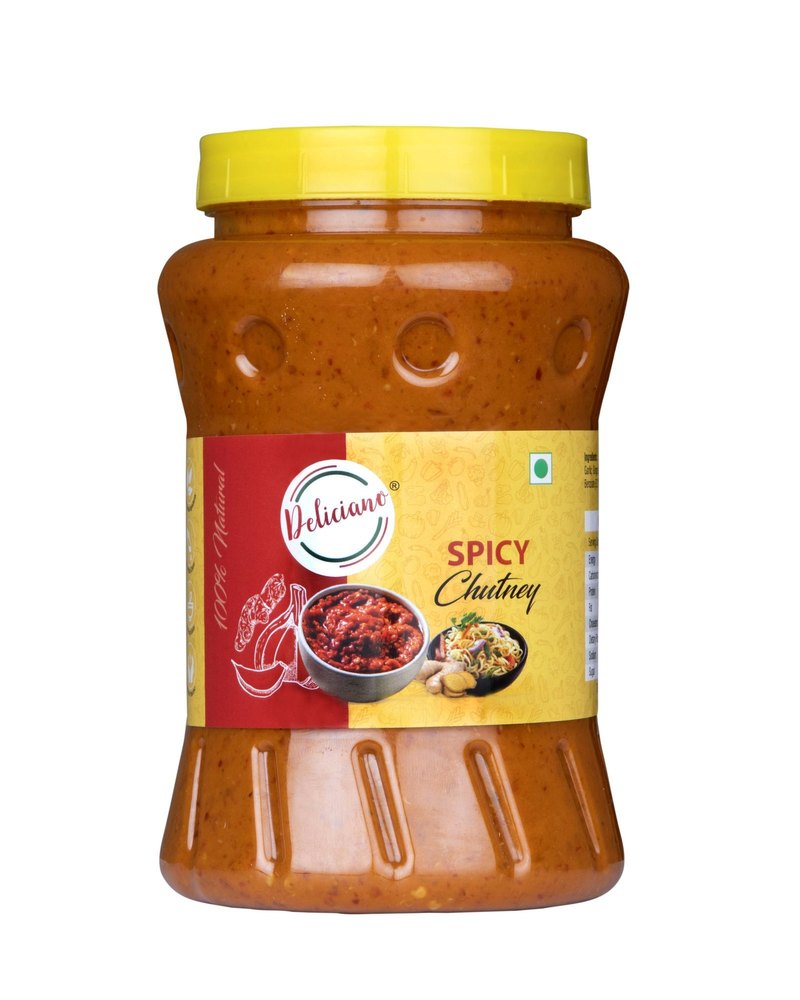 Plastic Jar Deliciano Spicy Chutney, Garlic, 1 KG