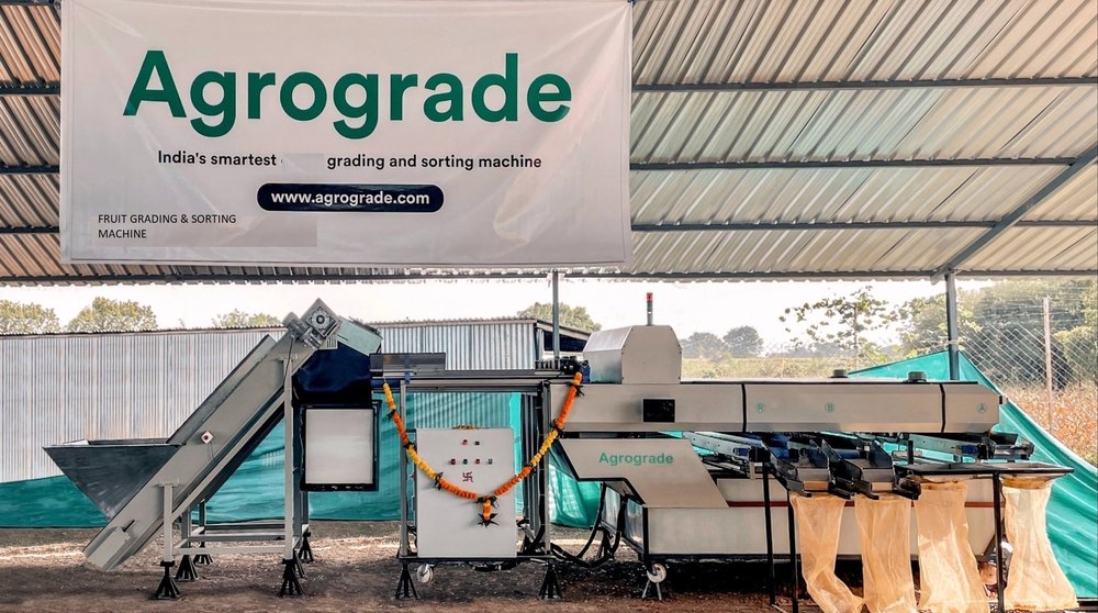 Automatic Agrograde Fruit Colour Sorting Machine, 1-10 Metric Ton/Hour