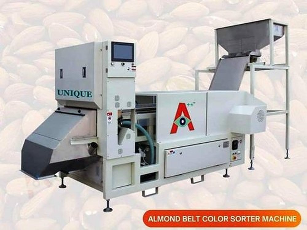 Unique Automatic Almond Belt Color Sorter Machine, Single Phase, Capacity: 5 Ton/Hour