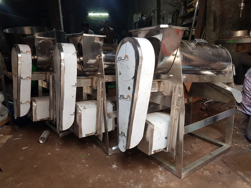 Single Stage Semi-Automatic Vegetable Pulp Processing Plant, 10 HP, Up To 5000 Kg