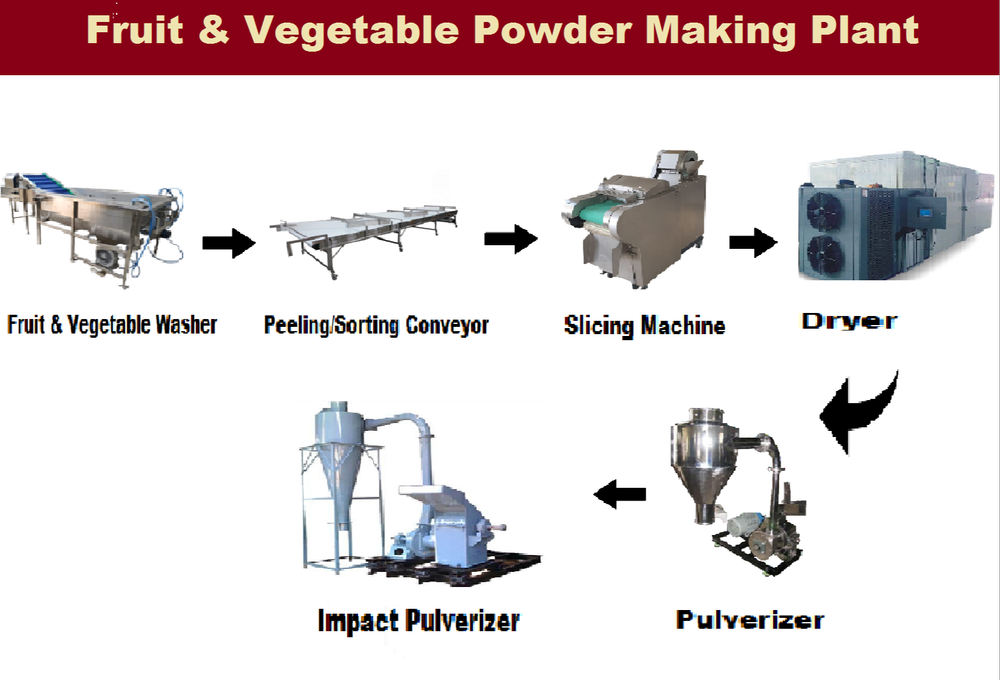 Automatic Onion Powder Making Plant, 100 kg-5 Ton