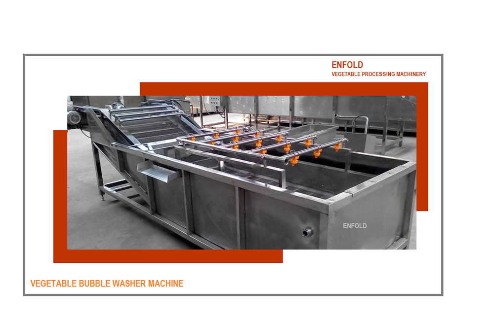For Industrial Batch Type BUBBLE WASHING MACHINE ( FRUITS AND VEGETABLES )