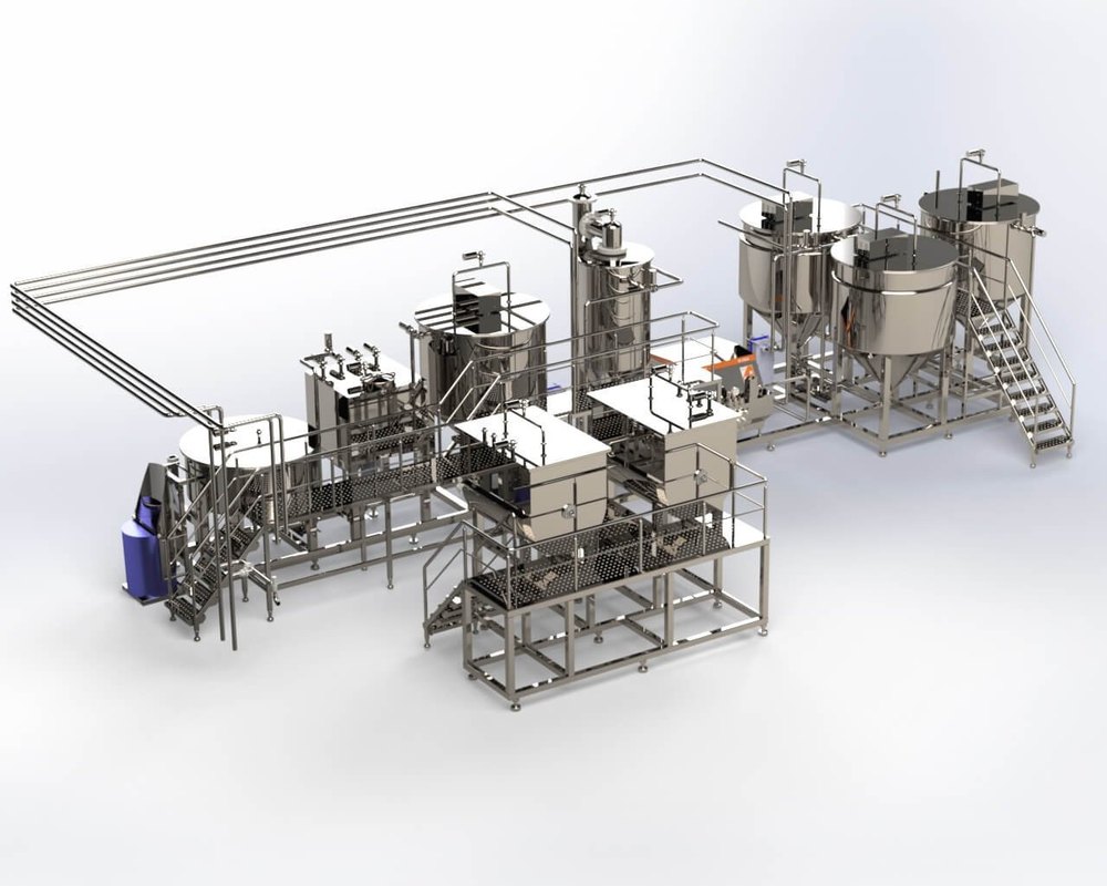 Automatic Synthetic Juice Plant, Concentrate, 1500