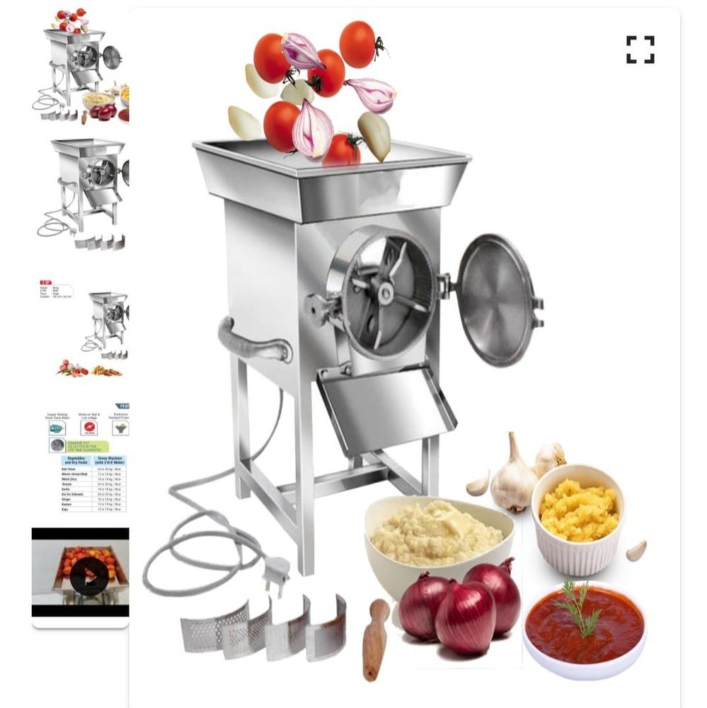 Semi-Automatic Stainless Steel Paste Making, 1 To 3 Hp, 50 Kg