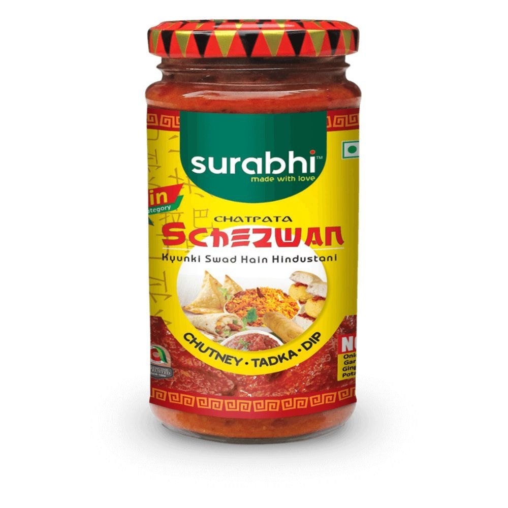 Surabhi Jar 250g Chatpata Schezwan, Chilli, 8 G
