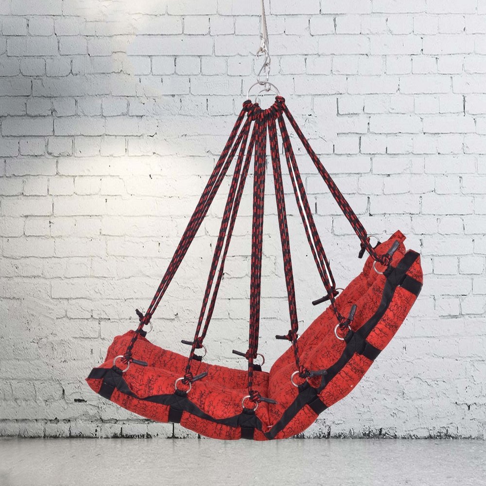 Red Cotton Hammock Swing