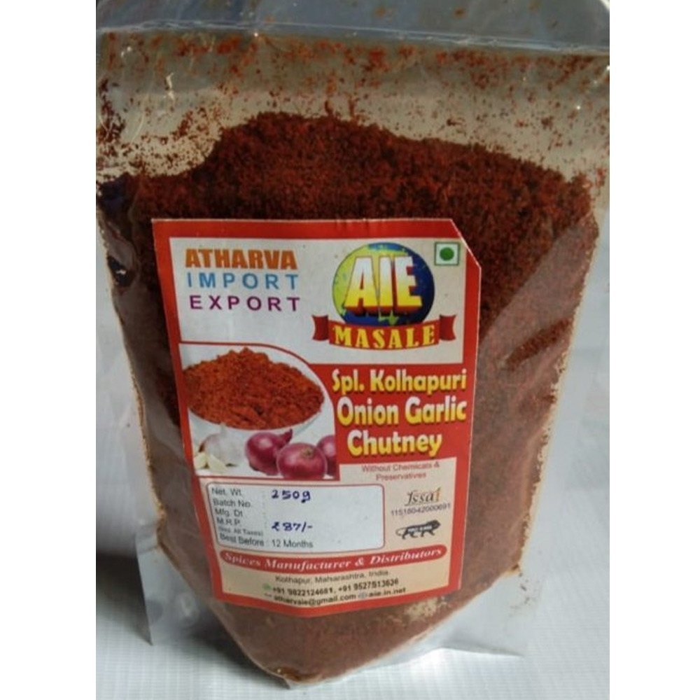 AIE Masale Pouch 250g Special Kolhapuri Onion Garlic Chutney