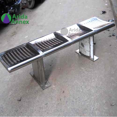 Arida Annex Rectangular Stainless Steel Benches, Size: 1750 X 450 X 450 mm