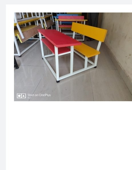 FRP Wave Desk and Benches, For Playground, Age Group: 4-9 Years