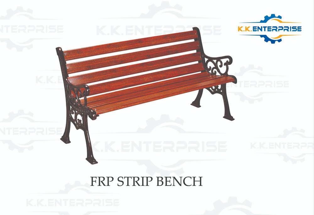 Iron Garden Frp Bench, With Backrest, 3 Seater
