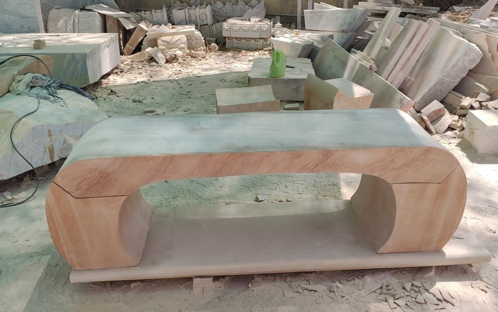 Red stone Benches, Seating Capacity: 3-4 Seating