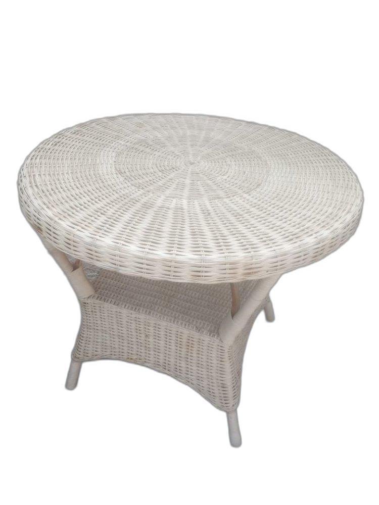 Wood & Cane Ware Outdoor Wicker Furniture, Table Shape: Round Rectengular