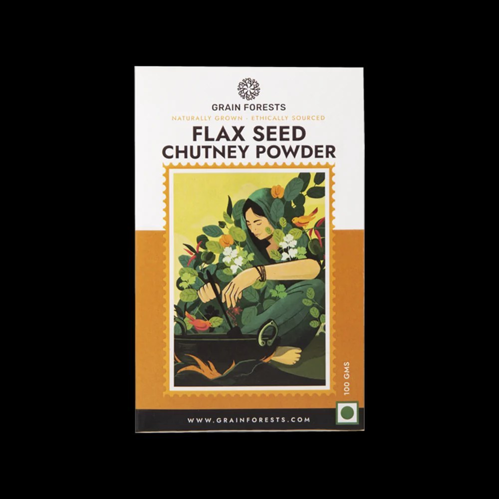 Grain Forests Flax Seed Chutney Powder, 100 gm