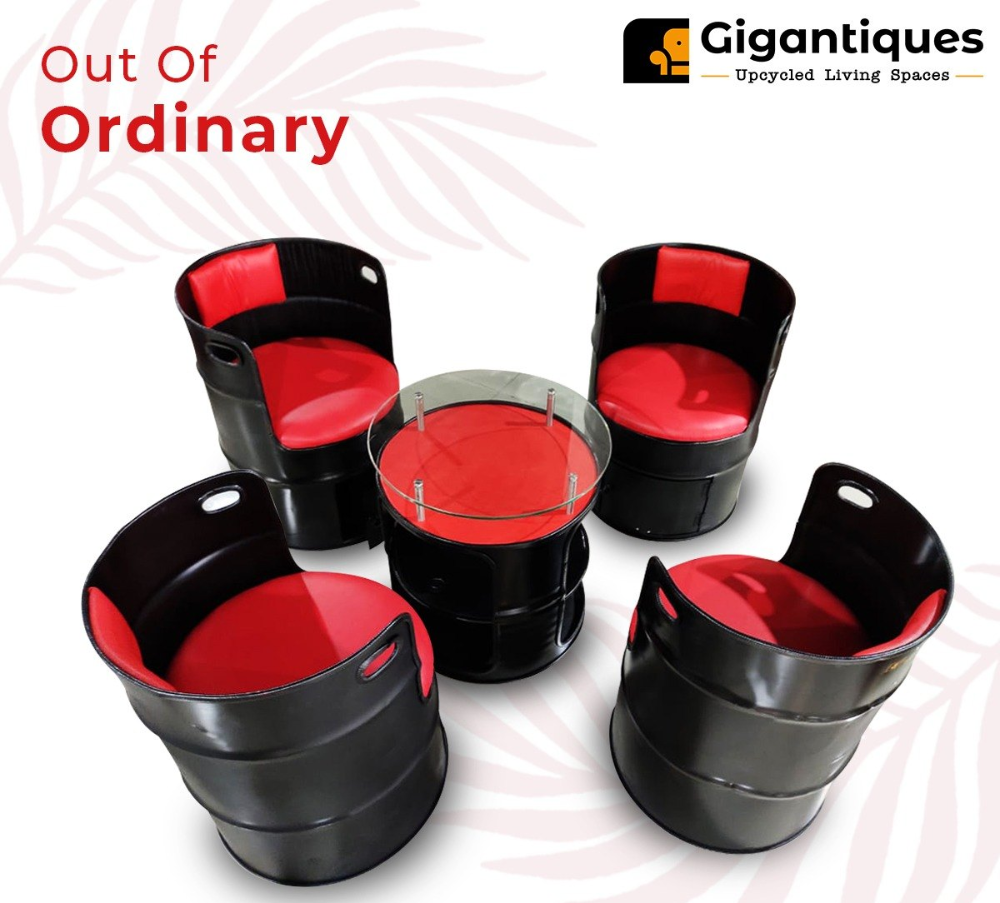 Choice Drum Style Indoor And Outdoor Furniture Set