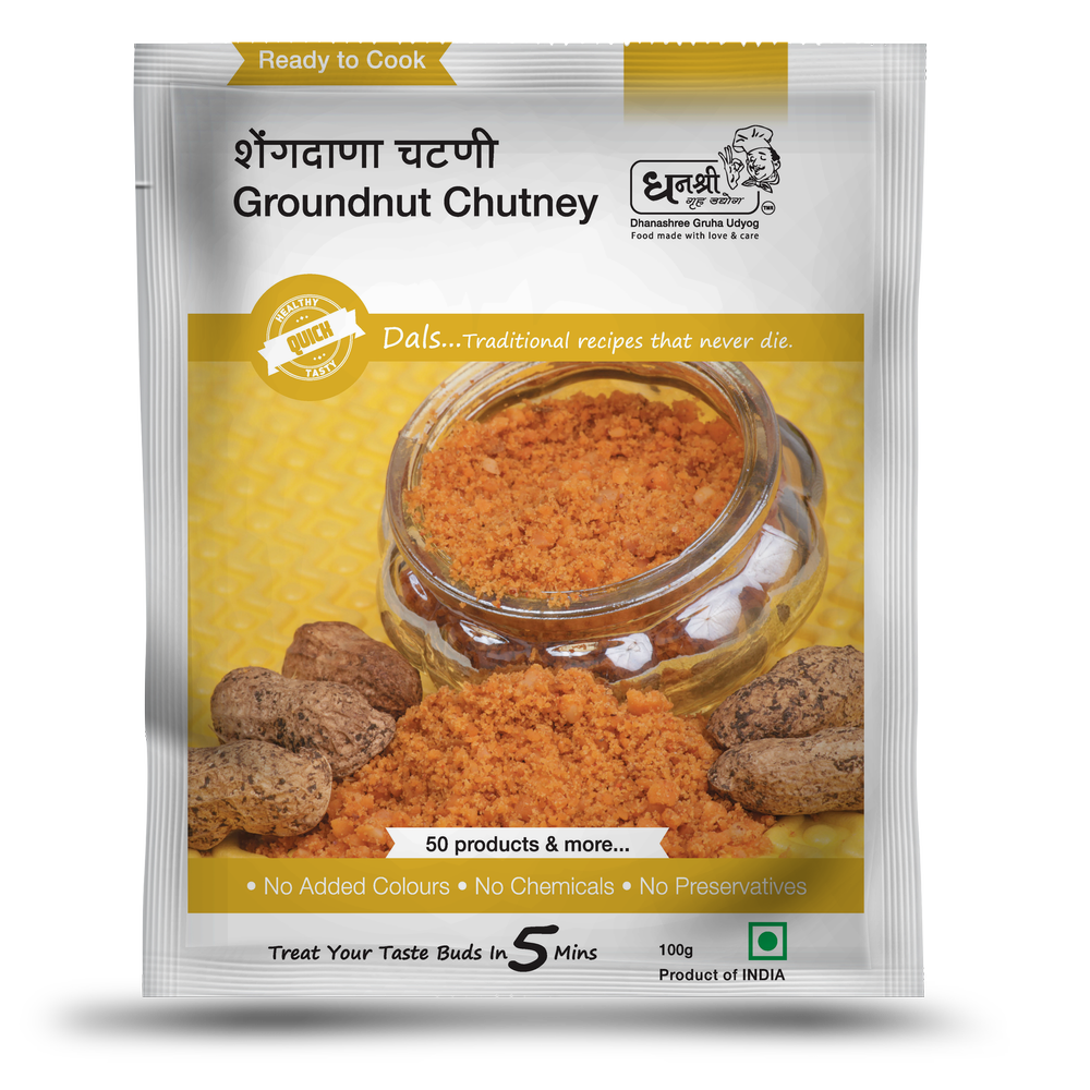 Indian Shengdana Chutney, Packaging Size: W 1 Cms X L 12 Cm X H 16 Cms, Packaging Type: Pouch