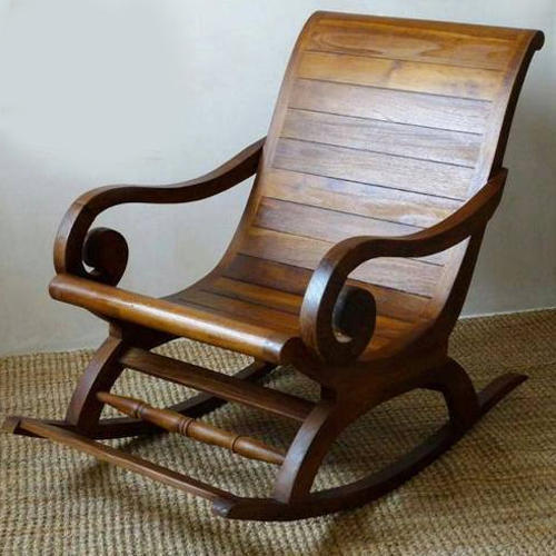 Decor Savvy Brown Wooden Rocking Chair