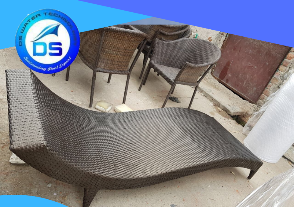 HDPE Brown and grey Sun Loungers