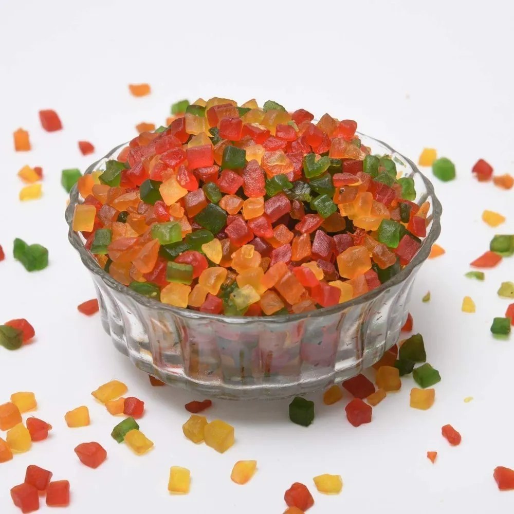 Multicolor Sweet Egg Less Mix Tutti Frutti, Gel, Packaging Size: Loose