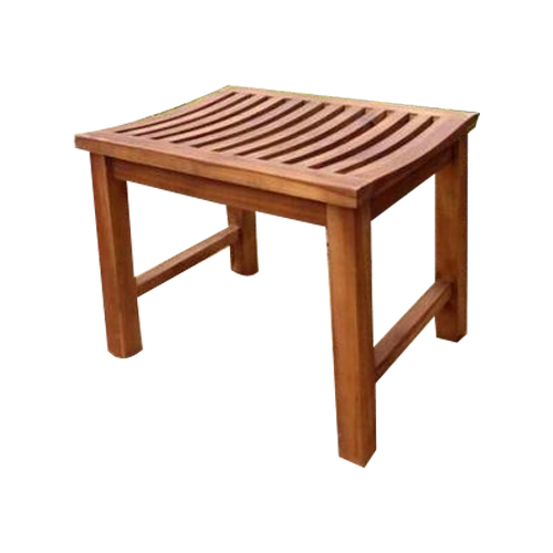 Living Design Brown Wooden Garden Stool