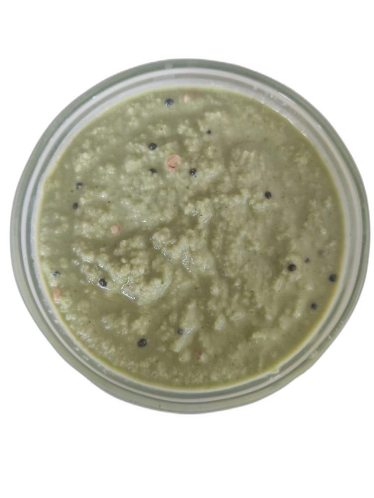 Pouch Frozen Green Coconut Chutney, Chilly, 100 Gms