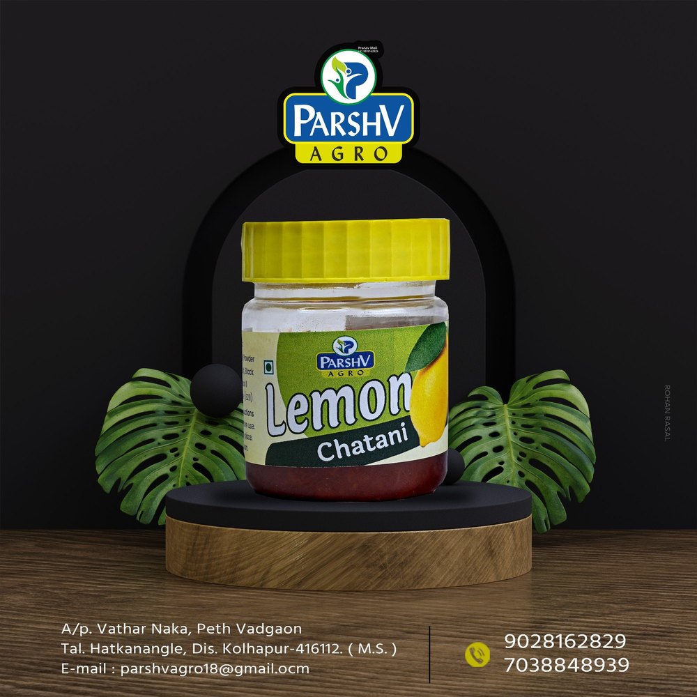 Parshv agro Pouch And Pet Jar Limbu chatani, Sweet & Spicy, Vitamin C