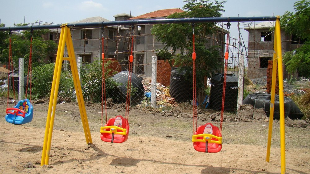 2 Seater Swing, Outdoor Playground Equipment, Playground Swing, Plastic Swing