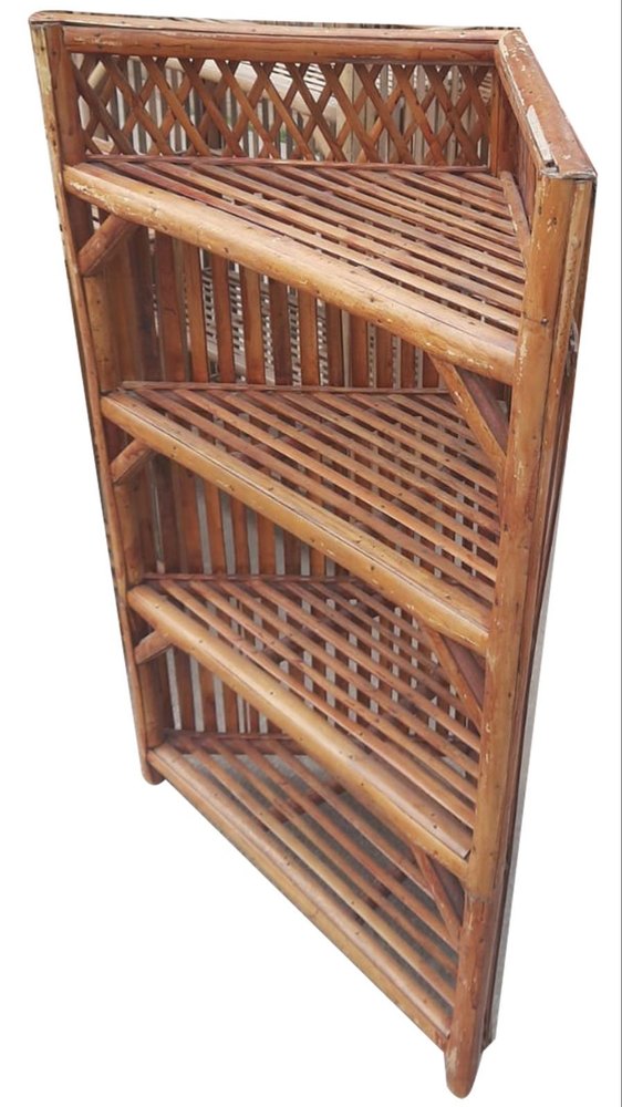 Brown Corner Bamboo Rack