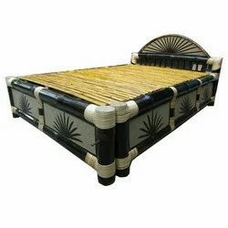 Black Bamboo Folding Single Bed