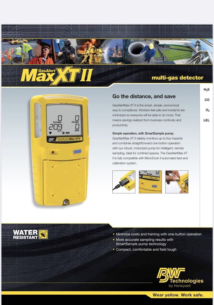Multi- Gas Detector With Built-in Sampling Pump