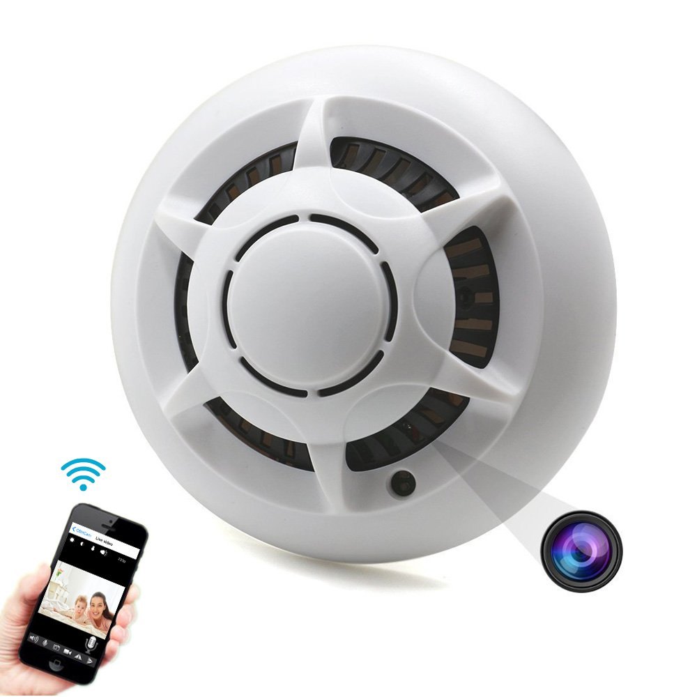 SURYA Fibre Body Spy Camera In Smoke Detector, Packaging Type: Box