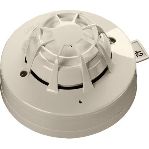 White Optical Mounted Smoke Detector, For Office Buildings