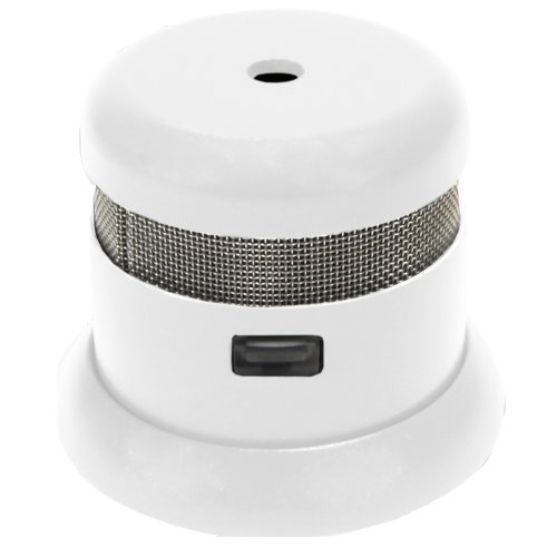 Plastic White Micro Photoelectric Smoke Alarm