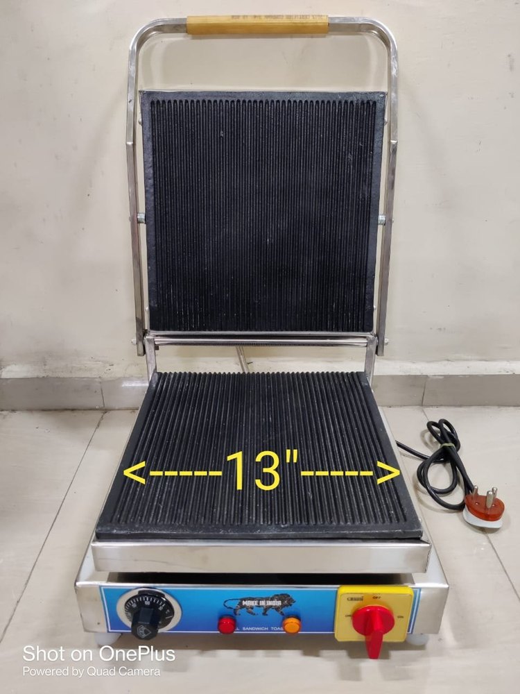 SS Sandwich Griller For Commercial, Capacity: 2 Slice And 4 Slice