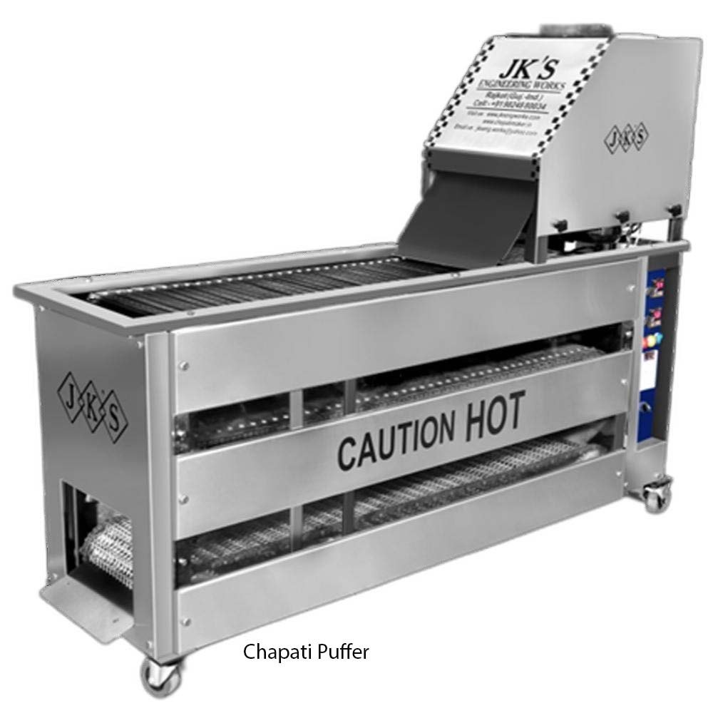 Stainless Steel 304 Chapati Puffer Machine, For Commercial, Capacity: 1050 Pieces/Hour