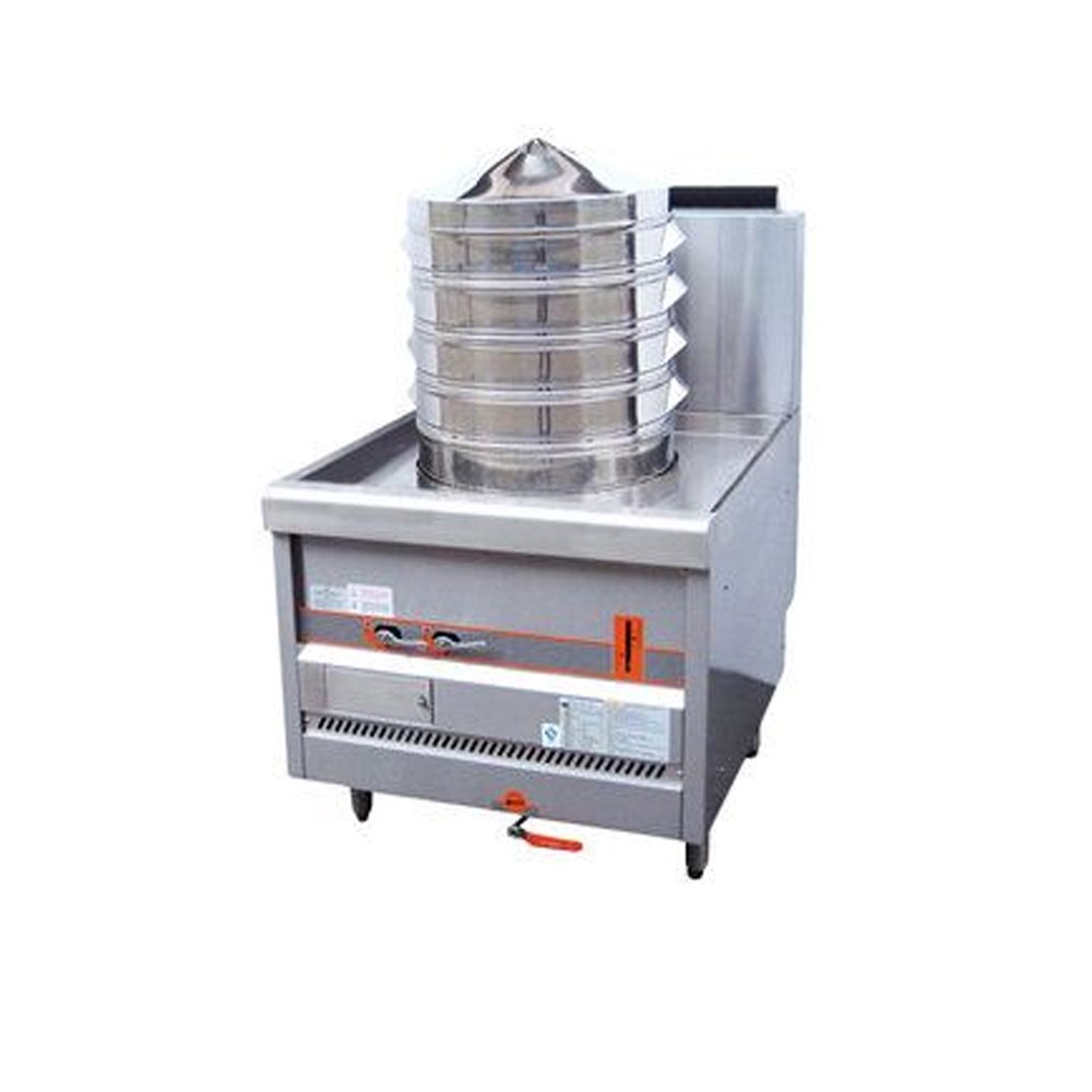 Stainless Steel Single Dimsum Steamer, For Restaurant, Model Name/Number: Mbs Kitchen Equipments