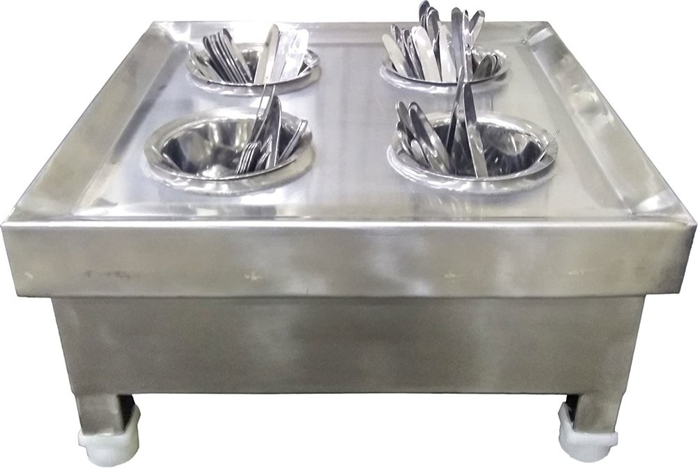 Stainless Steel Spoon Sterilizer, For Restaurant