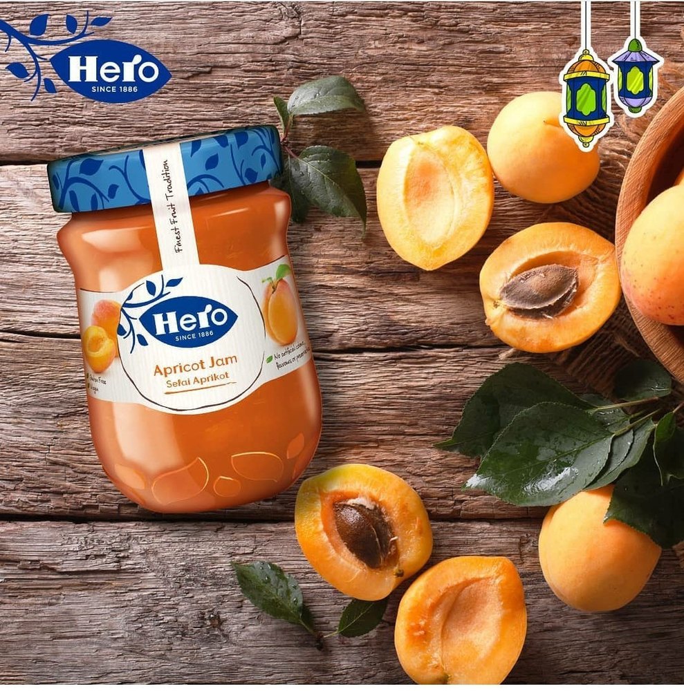 Yellow Hero Apricot Jam, 340gm