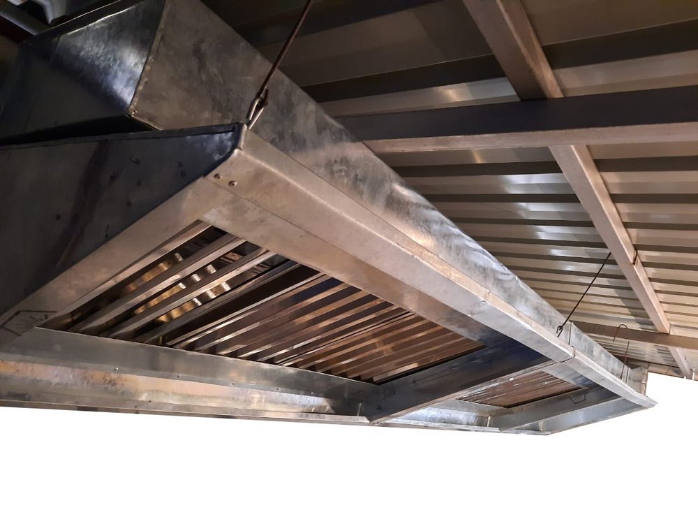 Rectangular Ceiling Mounted Commercial Hotel Kitchen Ducting