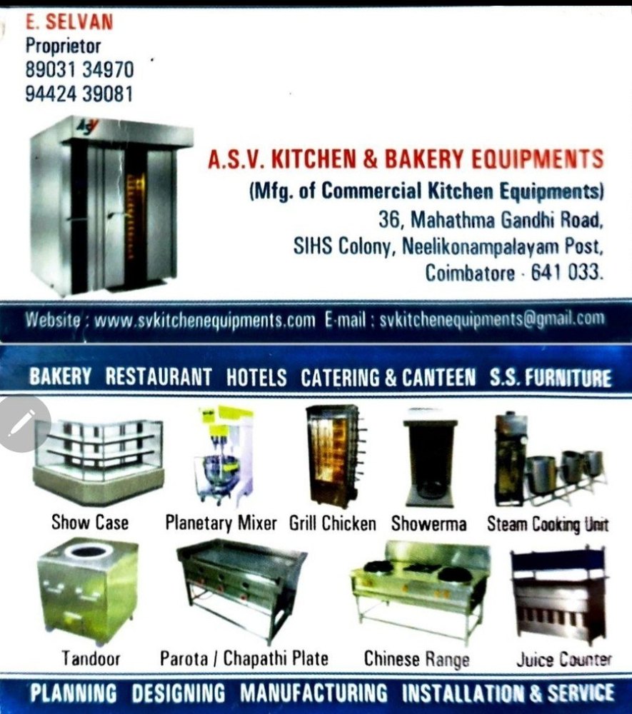Manufacturer Restaurant Kitchen Equipments