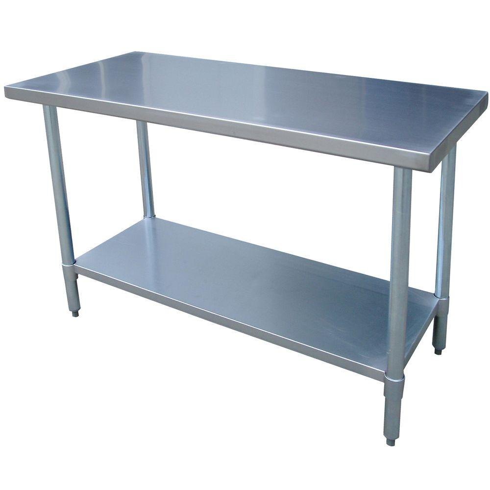 Stainless Steel Kitchen Table, Size: 48*24 Inches (w*d)