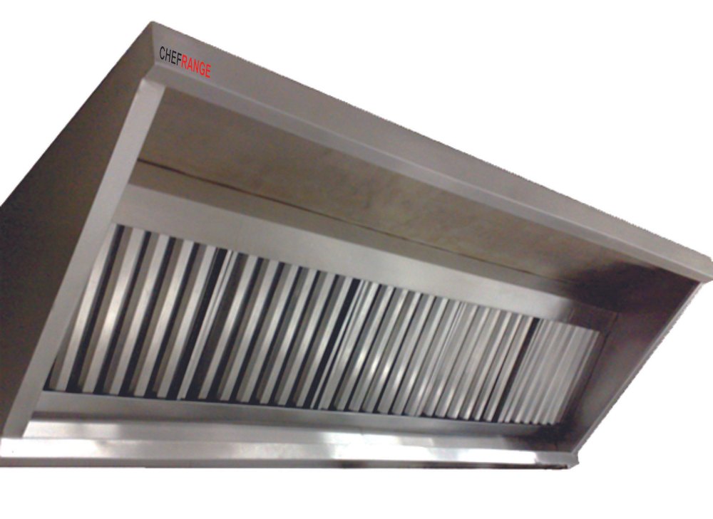 SS Kitchen Exhaust Hoods With Filter, Suction Capacity: 600 CFM, Size: 1200 X 600 X 500mm