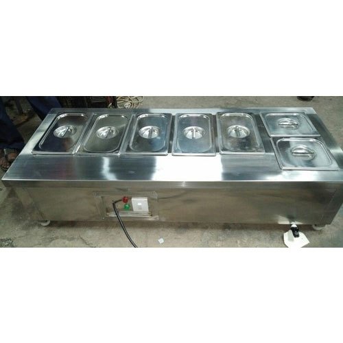 Stainless Steel Table Top Bain Marie, For Catering