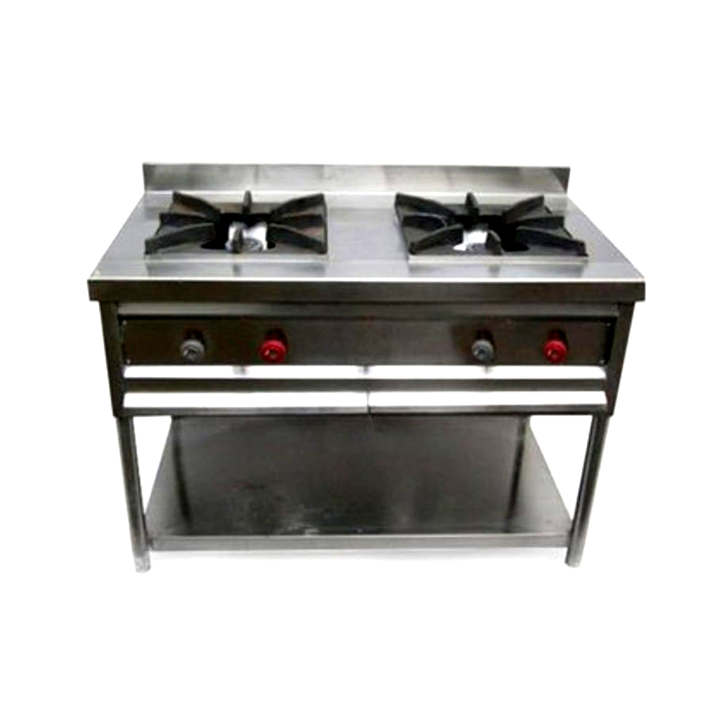 2 LPG Two Burner Chinese Gas Range, For Commercial