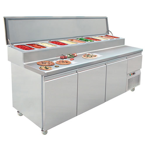 Stainless Steel Pizza Topping Counter